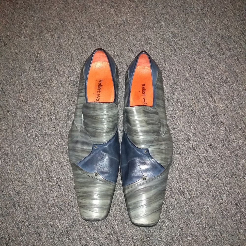 Robert Wayne Mens size 9 leather dress shoes